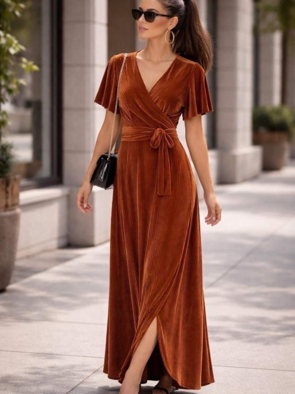 Baltic Born Cream Maxi Wrap Dress - Picture 6 of 6